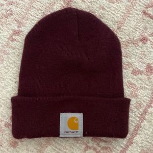 Maroon Carhartt beanie